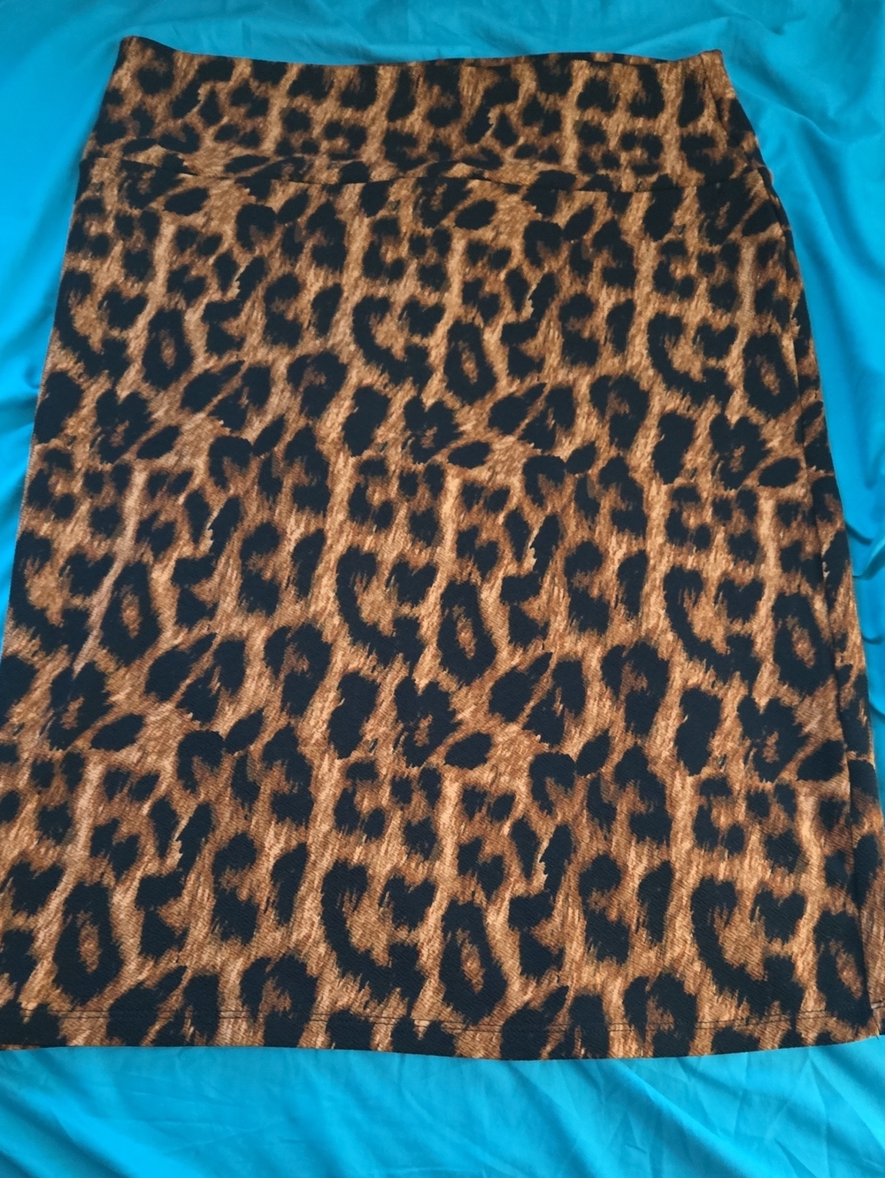LuLaRoe Leopard Print Pencil Skirt in Brown and Black